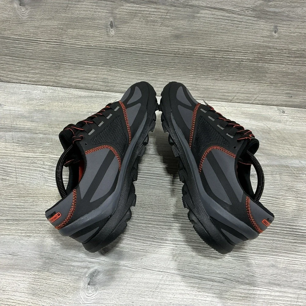 Skechers Go Trail M Strike Mens 53509 Gray Orange Minimalist Shoes Size 10.5 NEW